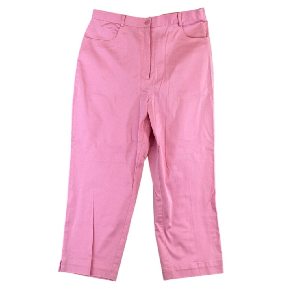 Vintage NWT Mark Fore & Strike Pink Cropped Pants Womens 10 Straight Leg Cotton